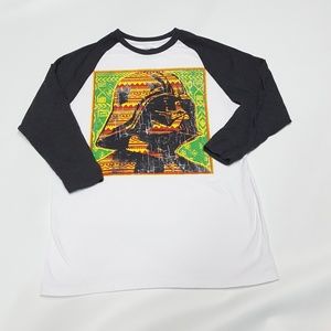 ✅ STAR WARS Darth Vader 3/4 sleeve Raglan Tee